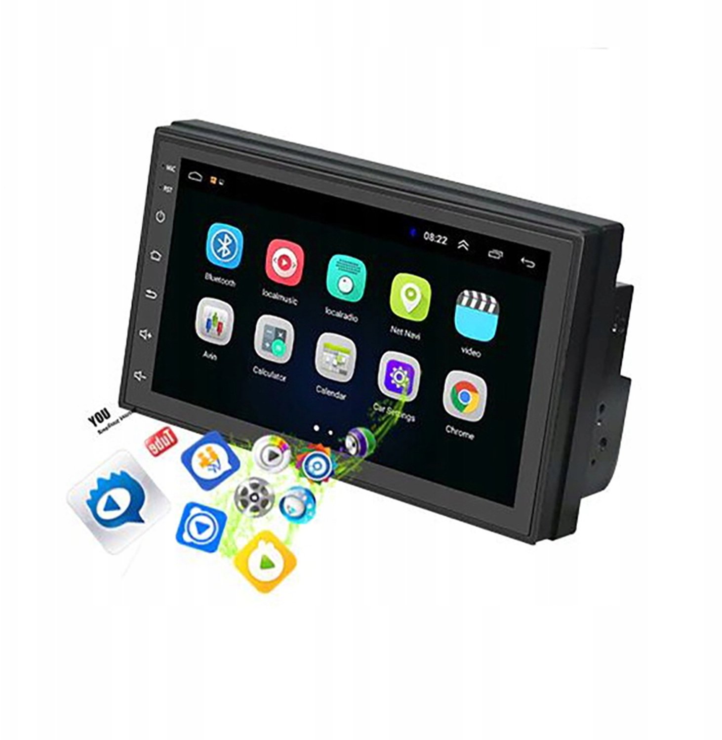 Radio samochodowe Renew Force Radio samochodowe ANDROID Bluetooth WiFi USB 2DIN GPS MIKROFON zestaw
