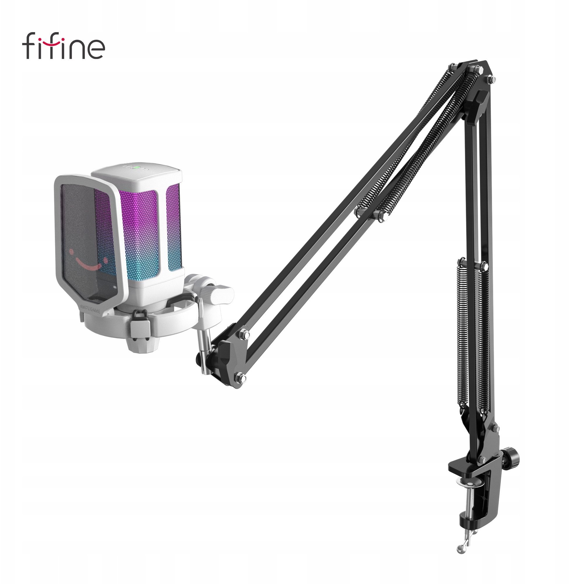 Mikrofon Fifine Mikrofon pojemnościowy studyjny Q6TW USB biały