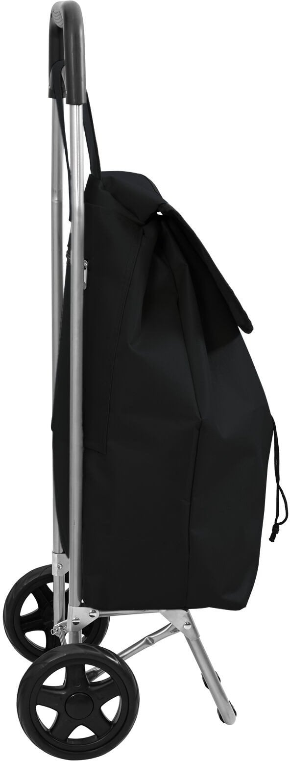 Wózek na zakupy z kółkami Czarny 35 L