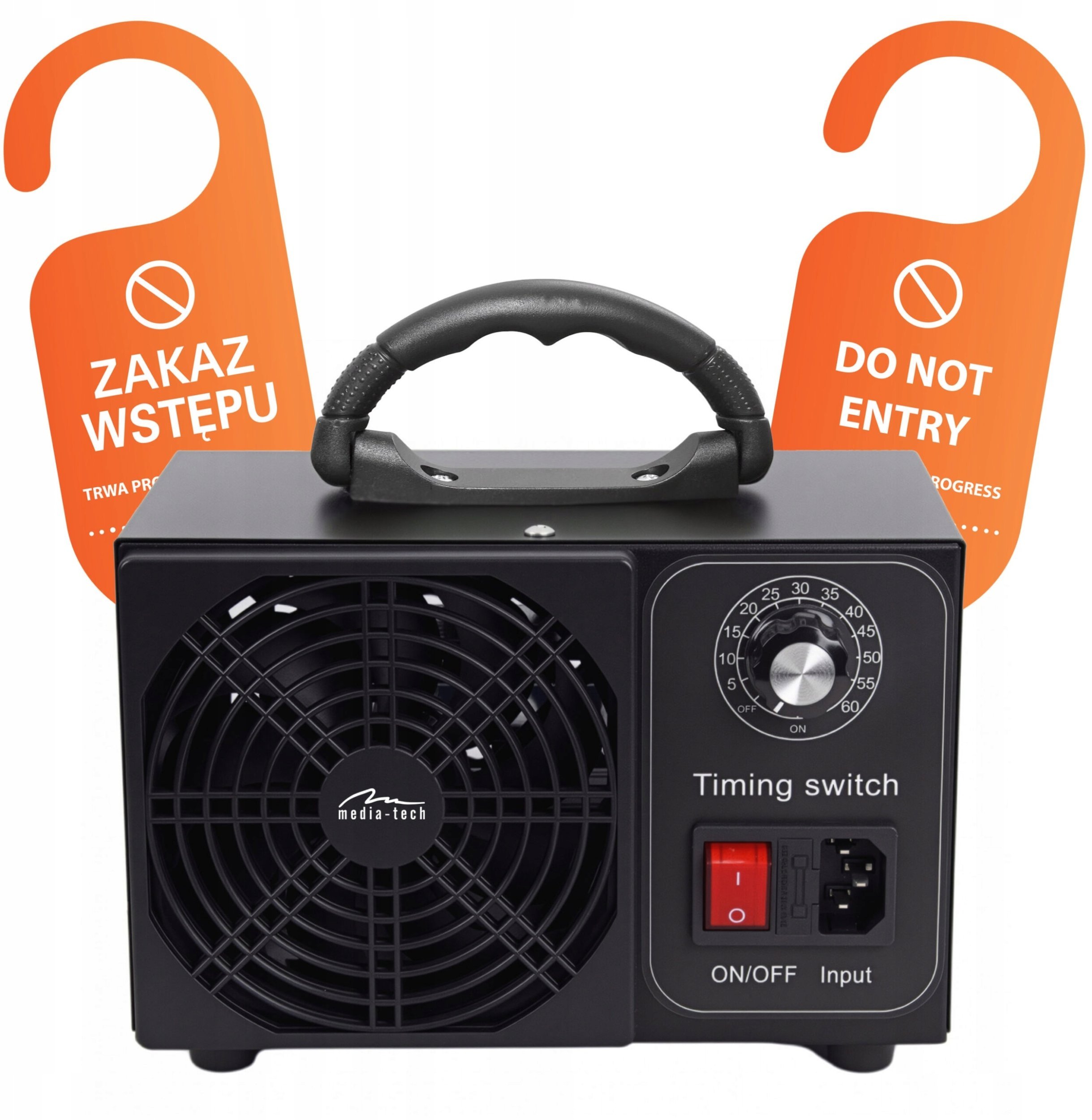 Generator ozonu OZONE GENERATOR - Profesionalny ozonator do dezynfekcji i oczyszczania powietrza. które i grzyby. Emisja ozonu: 60000 mg/h, TIMER, Moc