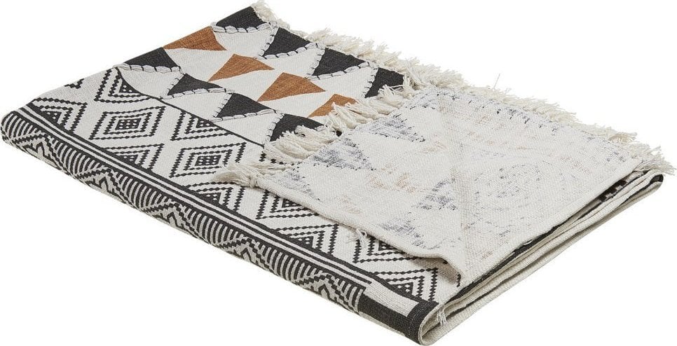 Beliani Koc Bawełniany 130 X 180 Cm Wielokolorowy Proddatur!