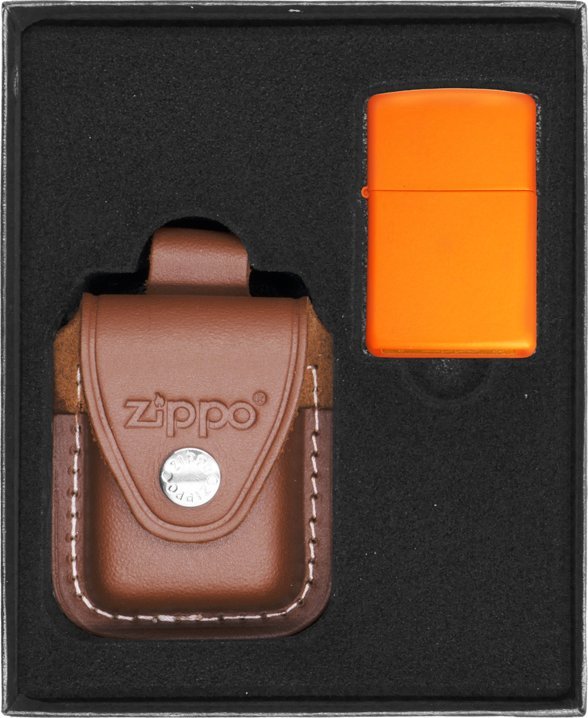 Zestaw ZIPPO Zapalniczka ORANGE MATTE Prezentowy No2