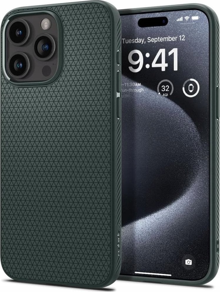 Spigen Liquid Air, abyss green - iPhone 6.3" 2024