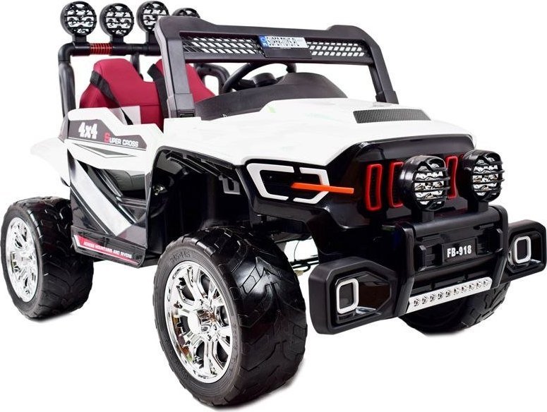 Super-Toys MEGA BUGGY SUPER CROSS 4X4, FUNKCJA BUJANIA, MIEKKIE KOŁA, MIĘKKIE SIEDZENIE/FB918