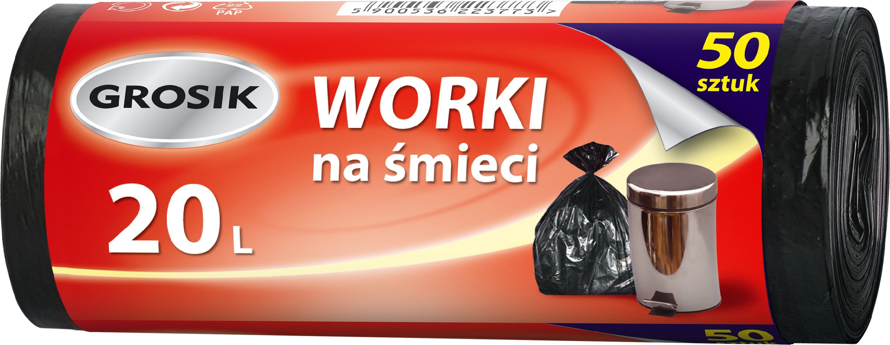 JAN Niezbędny Sarantis Jan Niezbędny Grosik Worki na śmieci 20L 1op-50szt