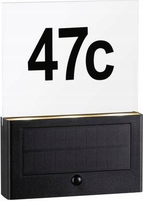 Oprawa schodowa Paulmann Oprawa elewacyjna NEDA LED numer domu 2200K 18lm + czujnik zmierzchu IP44 antracyt