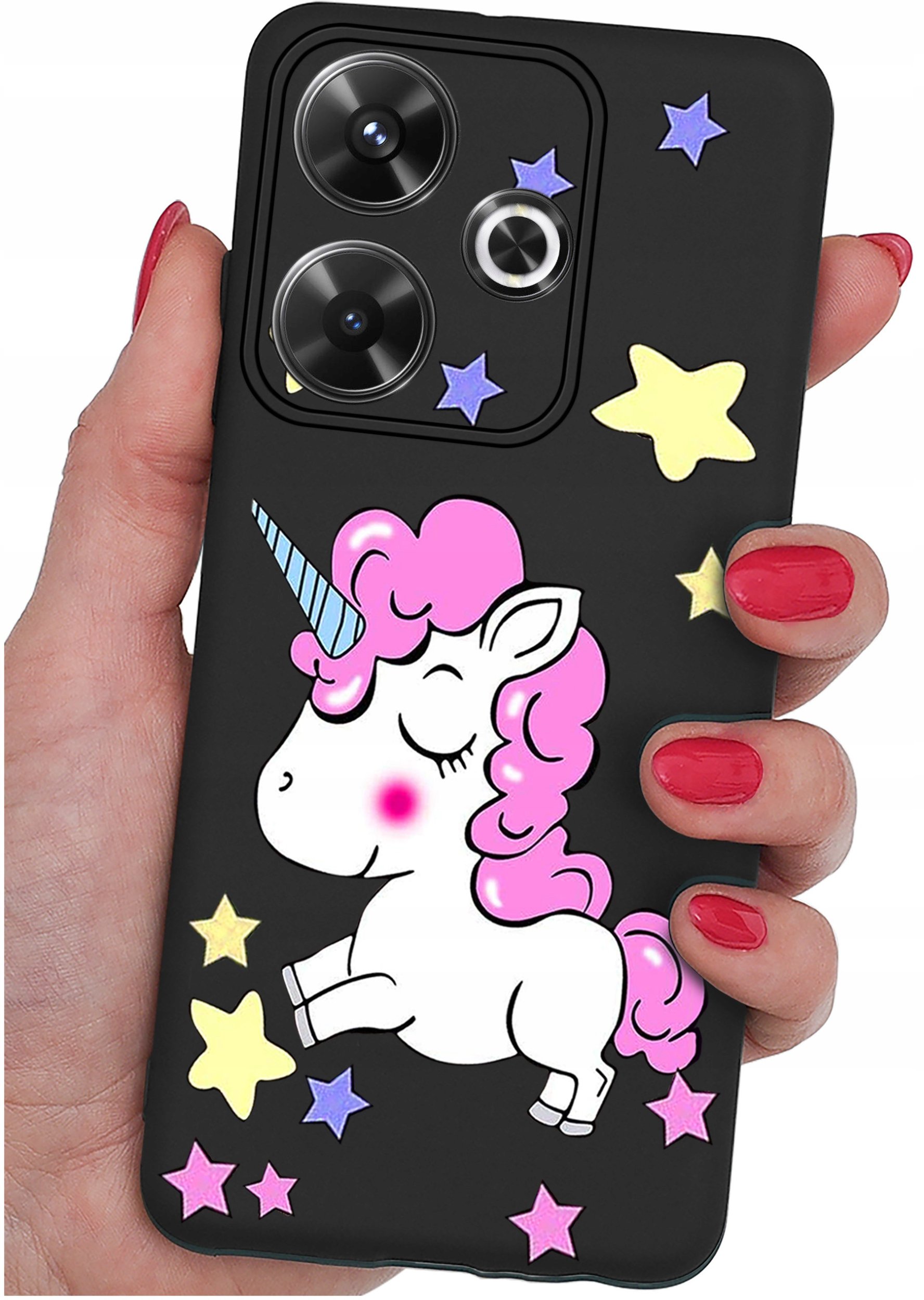 Etui do Xiaomi Redmi 13 4G WZORY |SILIKONOWE MATT CASE + SZKŁO 9H