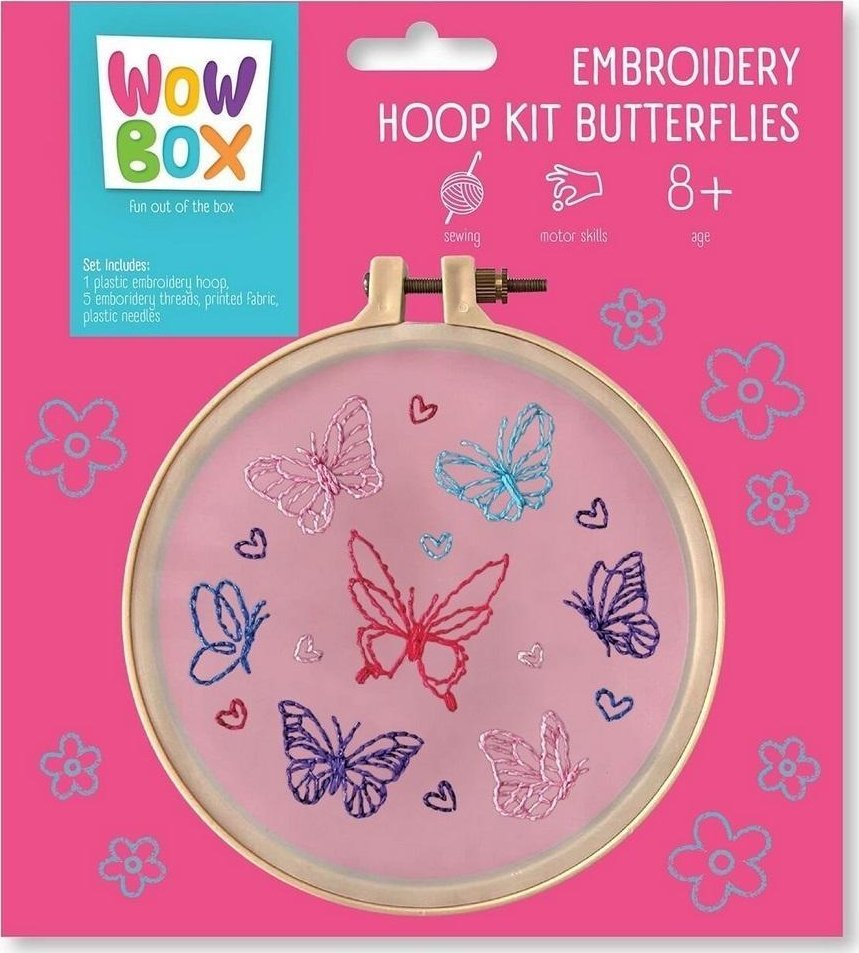Wow Box. Zestaw do haftowania Motylki