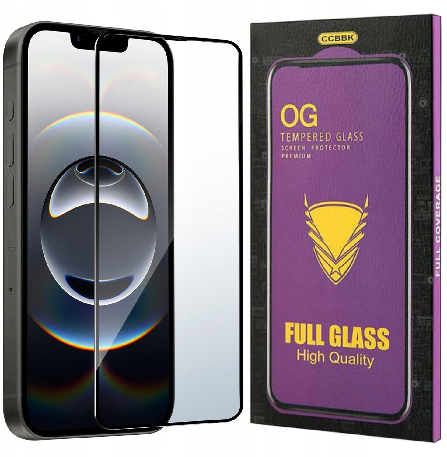 Szkło HARTOWANE 5D do iPhone 16e OG PREMIUM CAŁY EKRAN PEŁNE