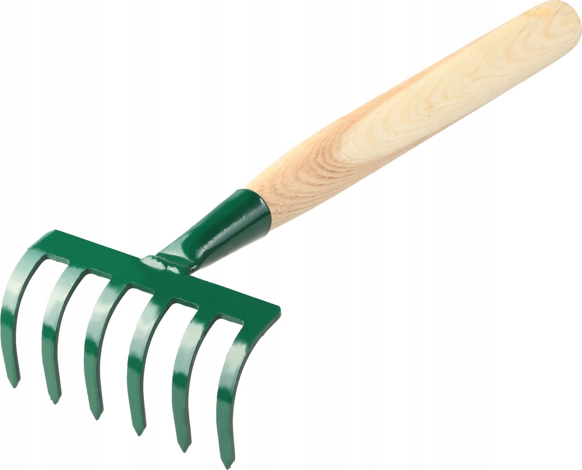 Kadax Grabki Metalowe Ogrodowe Grabie 6-Zębne Trzonek