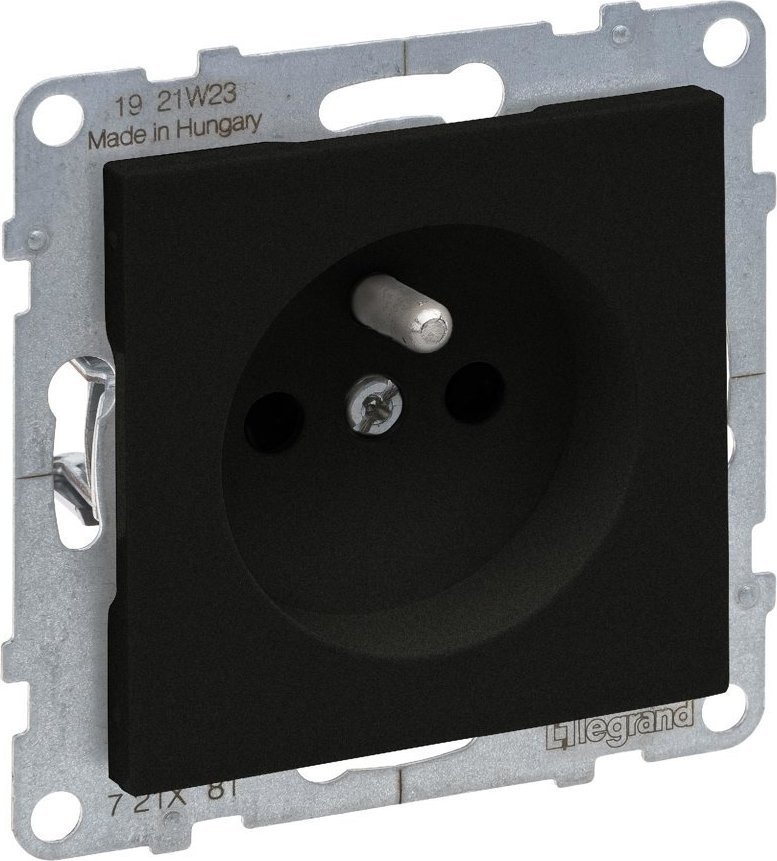 Legrand SUNO - Gniazdo 2P+Z - - 16 A - 250 V~ - zaciski automatyczne, Czarny - Legrand 721481 himp