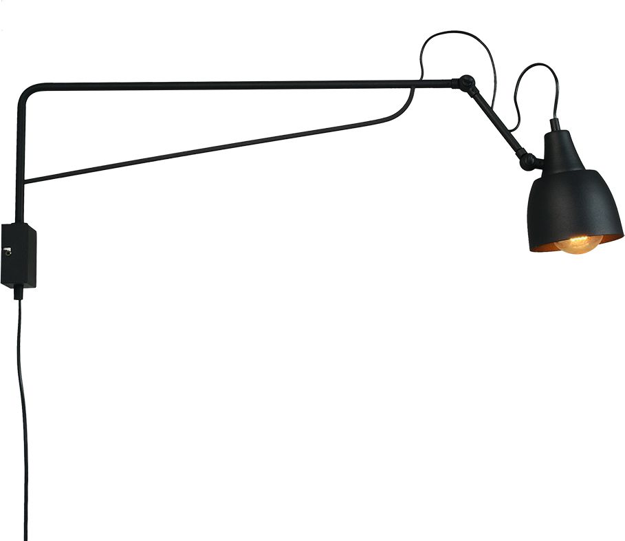 Kinkiet Aldex Kinkiet ścienny czarny Aldex SOHO 1002C1/D