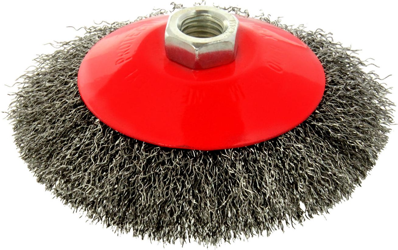 Geko Szczotka druciana obrot.boczna 125mm stalowa M14 (60)
