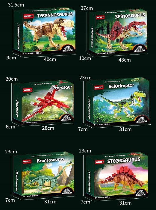 Klocki Dinozaur Tyranozaur