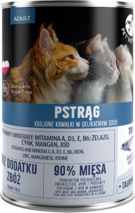 Pet Republic PetRepublic kawałki w sosie z pstrągiem 6x400g