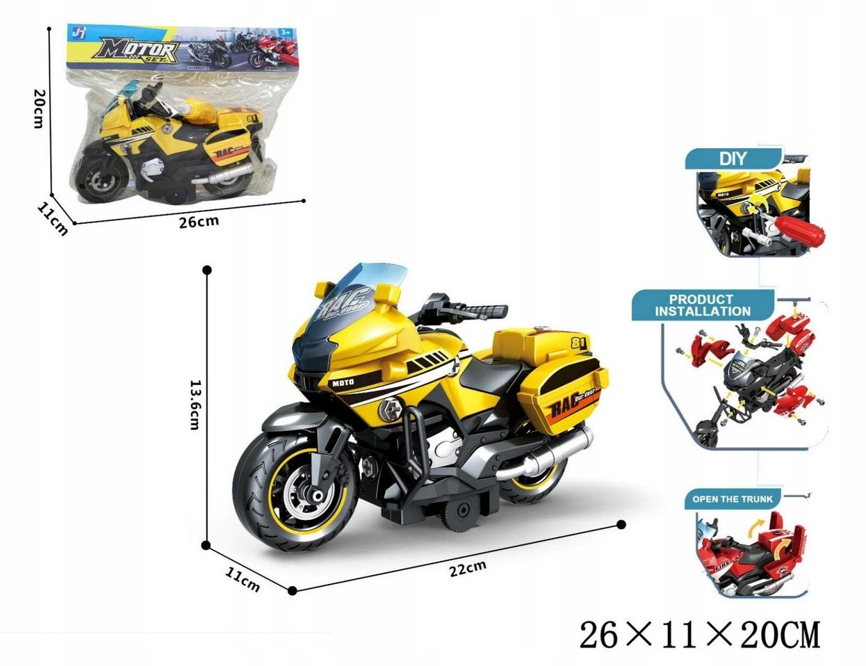 Motocykl do skręcania G215505 85355