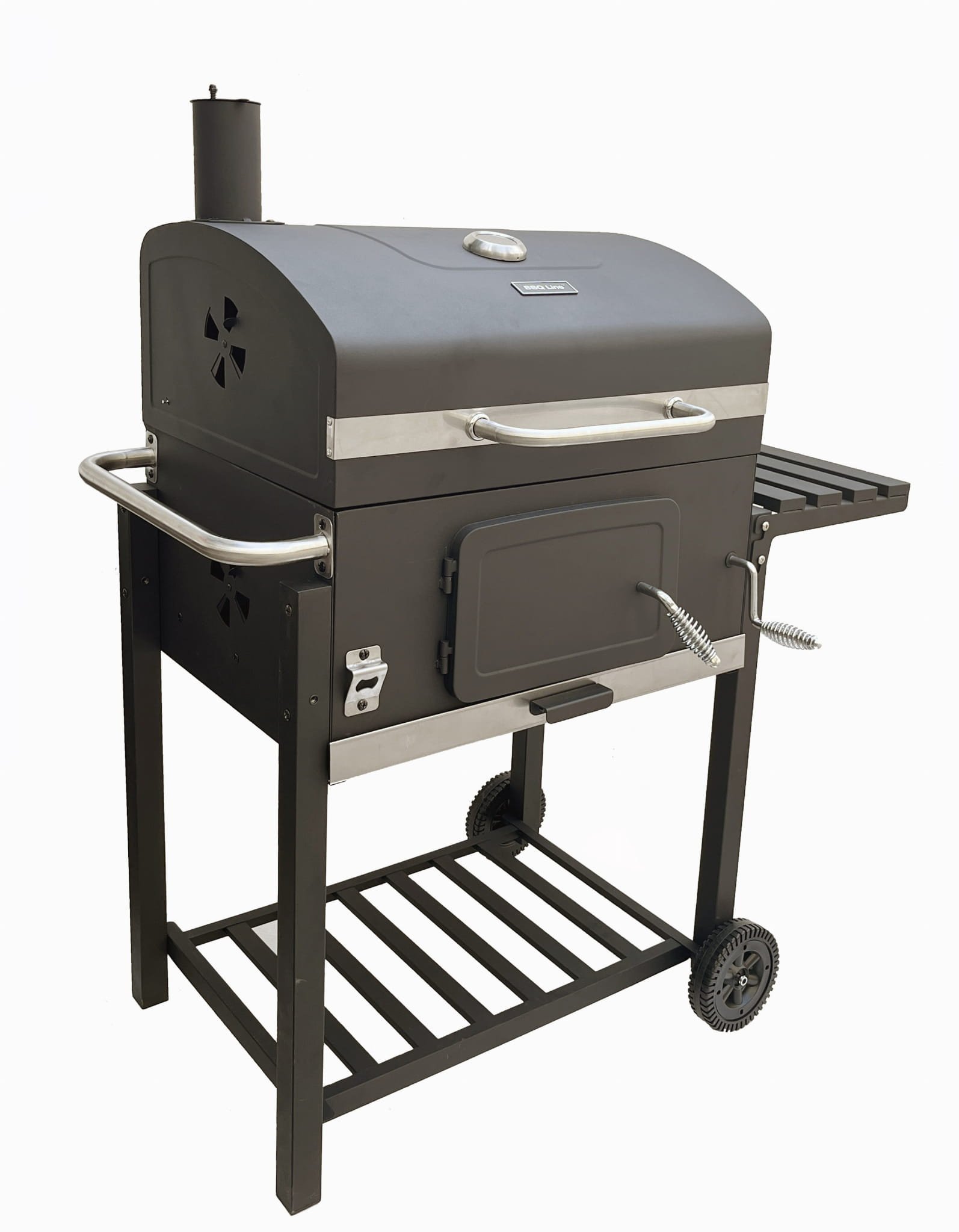 GRILL WĘGLOWY Z KOMINEM I POKRYWĄ MIR4525K