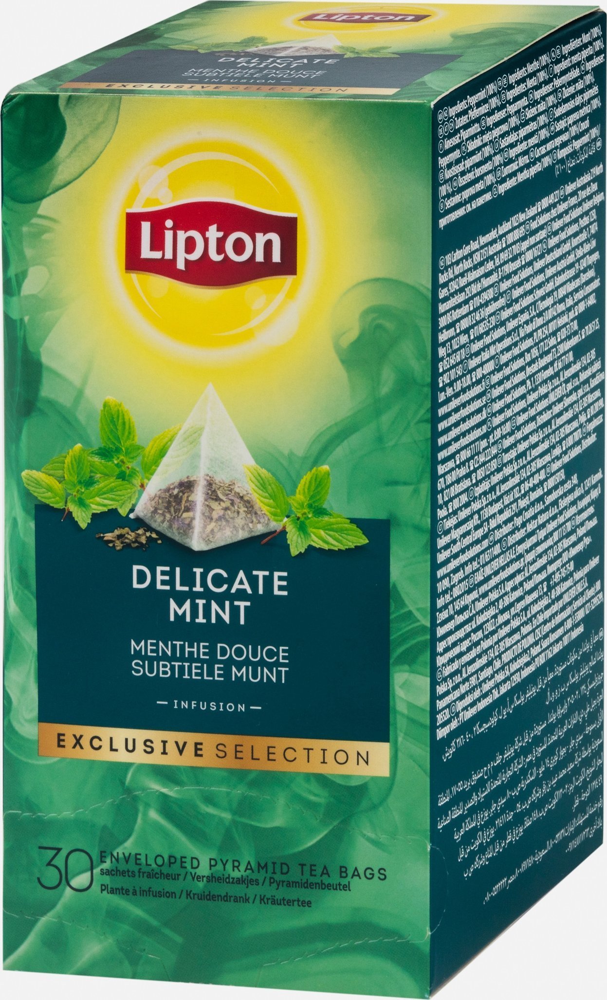Lipton Herbata LIPTON, piramidki, Exclusive Selection, mięta, 25 torebek