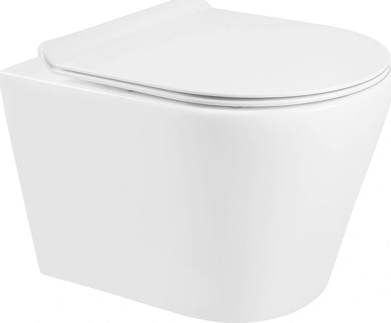 Miska WC Mexen Mexen Rico miska wc Rimless z deską wolnoopadającą slim, duroplast, biała - 30720100