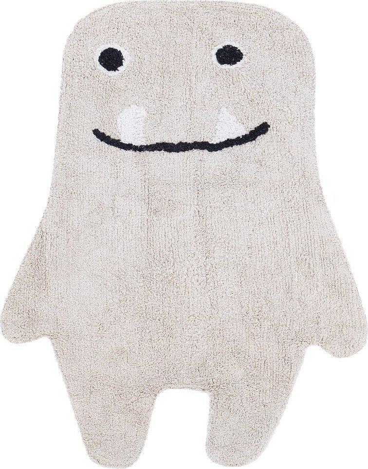 Beliani Dywan dziecięcy bawełniany potworek 70 x 100 cm beżowy ZODI