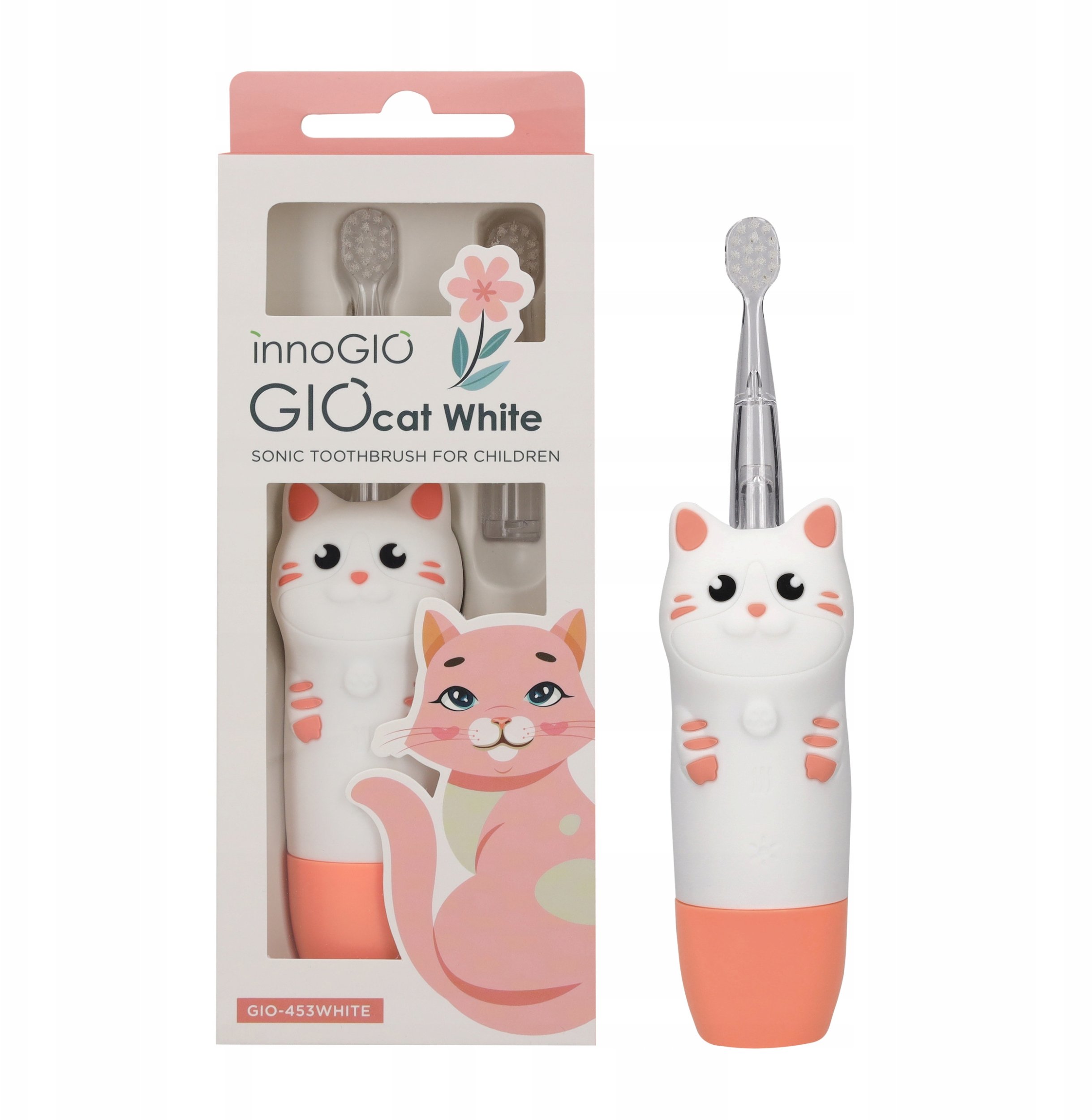INNOGIO SONICZNA SZCZOTECZKA GIOCAT BIAŁA GIO-453WHITE