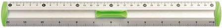 Tetis Linijka 30cm Aluminiowa Zielona