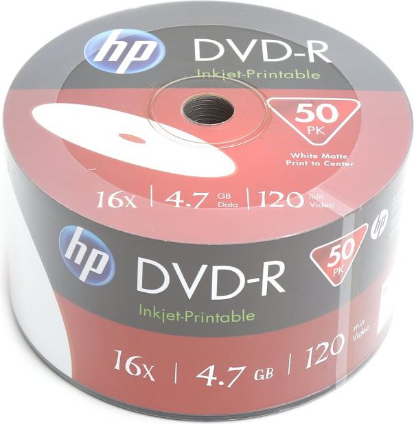 HP DVD-R 4.7 GB 16x 50 sztuk (HPP1650-)