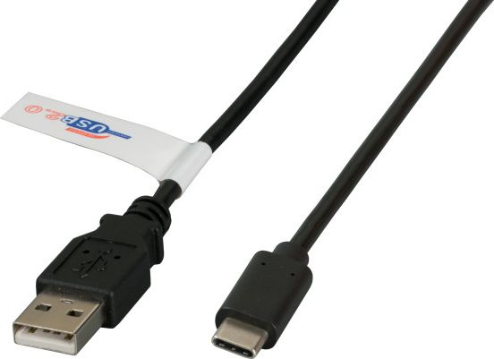 Kabel USB EFB USB-A - USB-C 1 m Czarny (K5258SW.1)