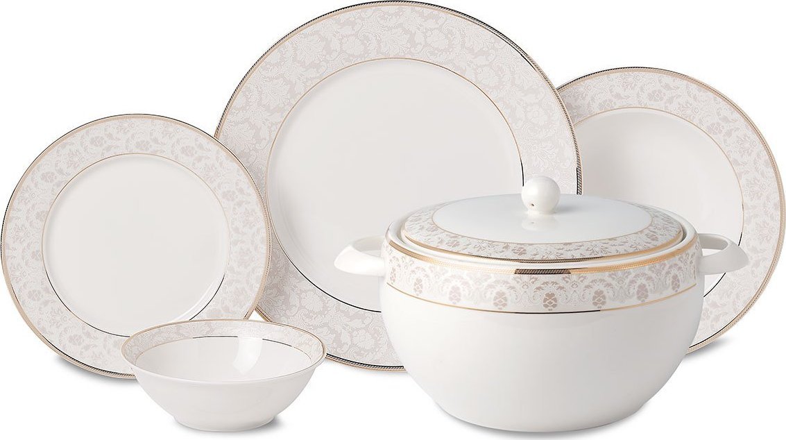 KORKMAZ Korkmaz A8366 Perla Collection 60-częściowy zestaw obiadowy - dostawa 24h gratis!