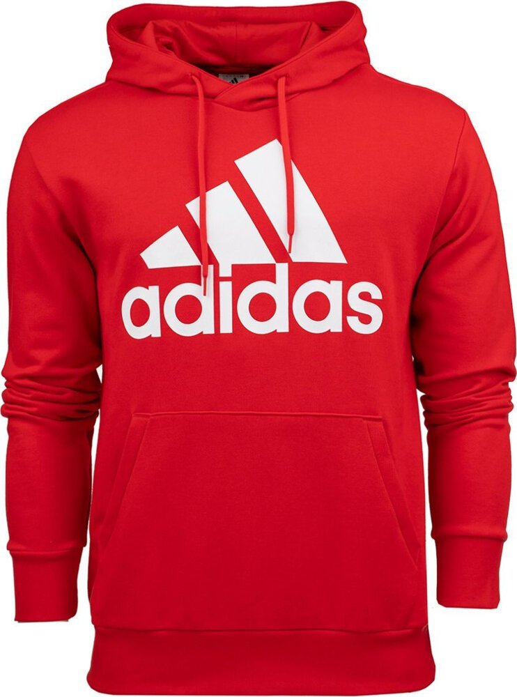 Adidas Bluza męska adidas Essentials French Terry Big Logo Hoodie czerwona IC9365 L