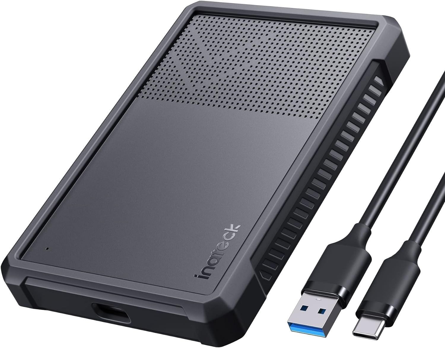 Inateck Festplattengehäuse 2,5" USB 3.2 Silikon Hülle