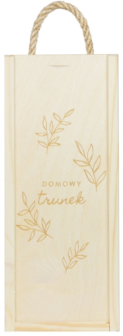 Skrzynka drewniana na wino DOMOWY TRUNEK grawer