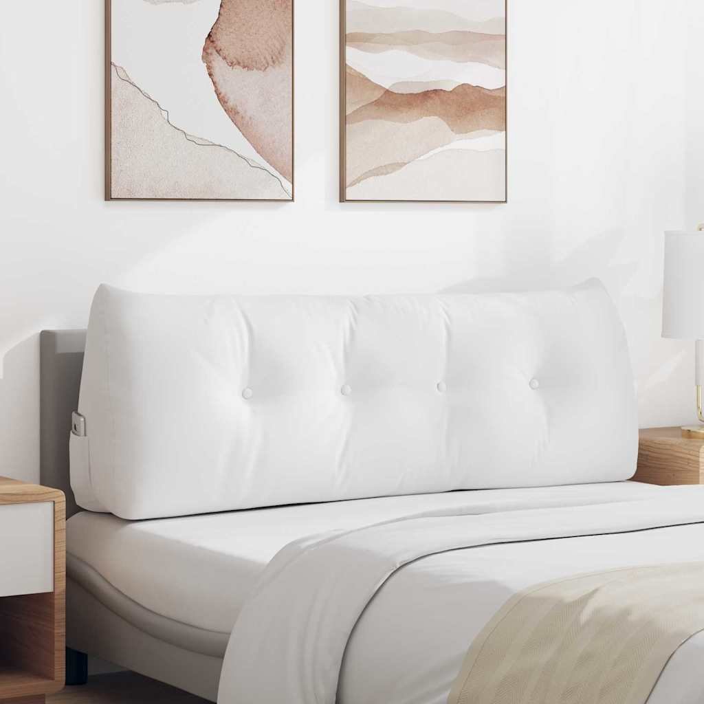 vidaXL Poduszka na plecy Biały 140 x 24 x 50 cm tkanina