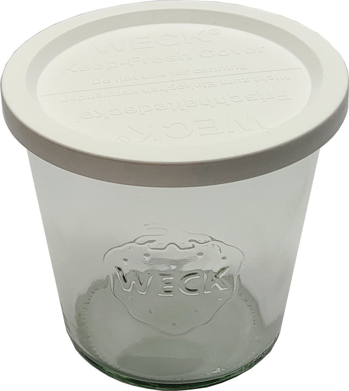 Wamar-Sosenka Zestaw Słoików WECK Pojemność 580 ml średnica 100mm 6 sztuk + Plastikowe wieka