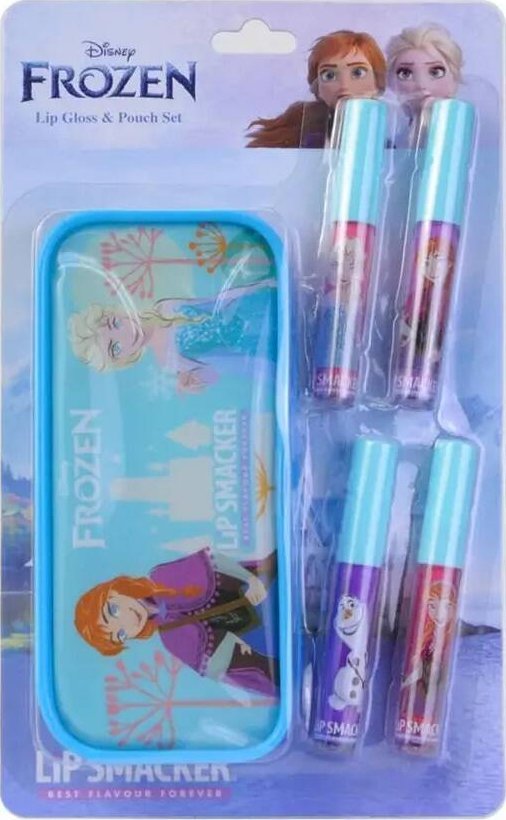 Disney Frozen Lip Gloss & Pouch błyszczyki do ust 4x6ml + kosmetyczka