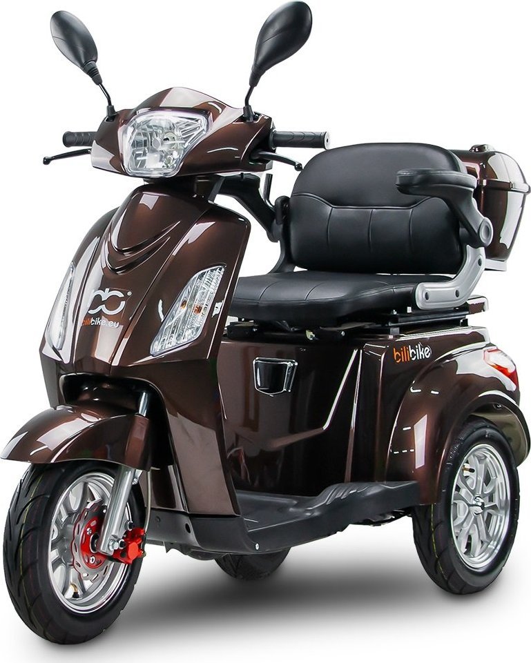 Bili Bike Skuter elektryczny, pojazd dla seniora BILI BIKE SHINO G2 20Ah LIT brązowy