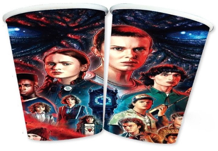 Grajlandia Kubeczki Papierowe Jednorazowe STRANGER THINGS - 10 szt