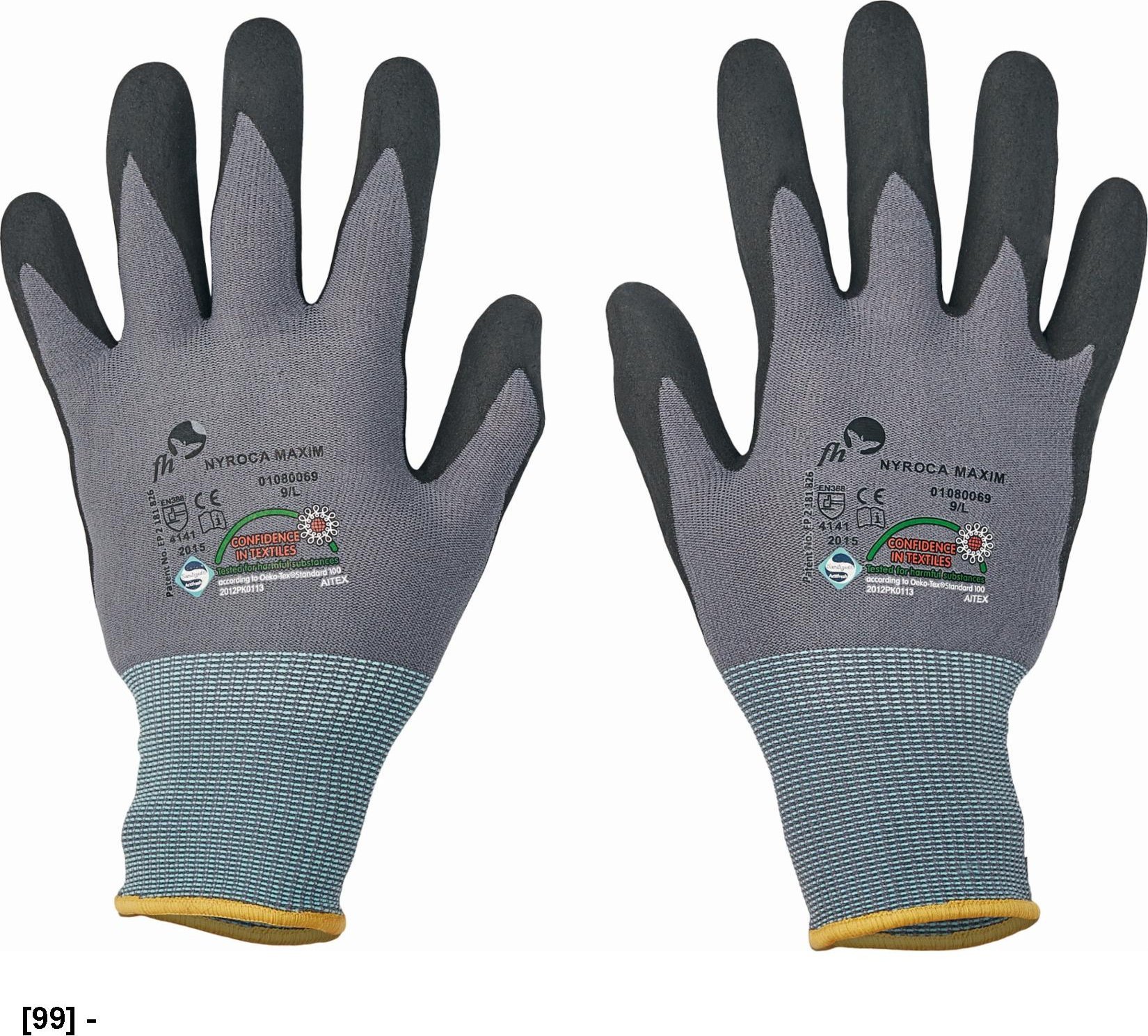 CERVA NYROCA MAXIM - rękawice mechaniczne powlekane 10