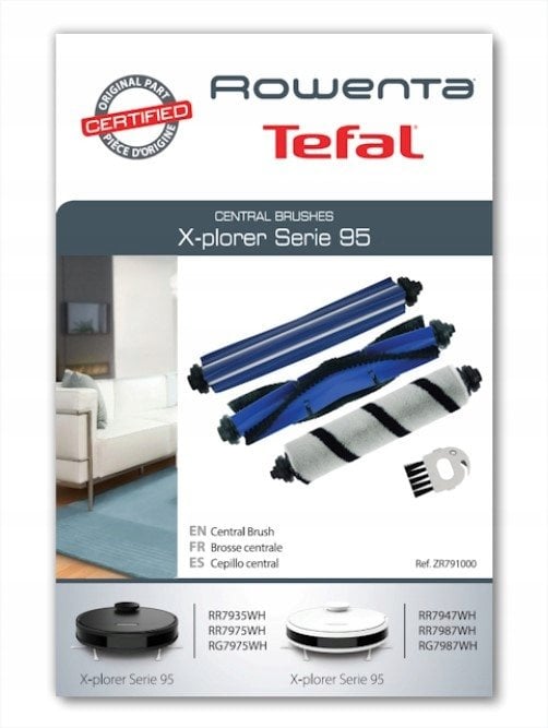 Tefal X-plorer S95 - Rullisu birstes un tirisanas birste robotam puteklu sucejam