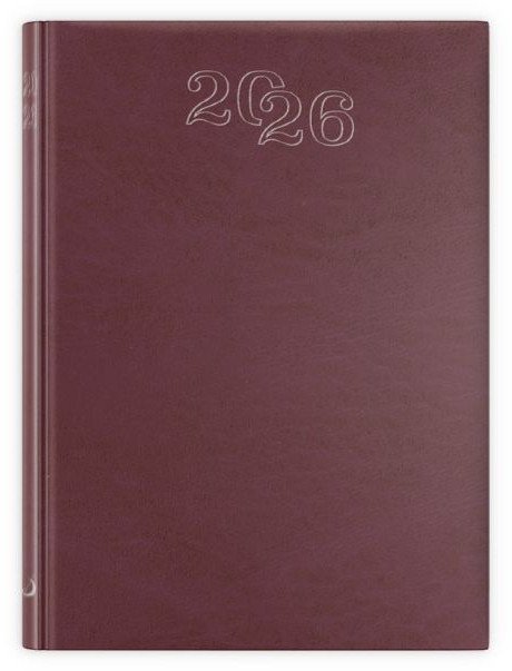 Terminarz 2026 B7 bordowy