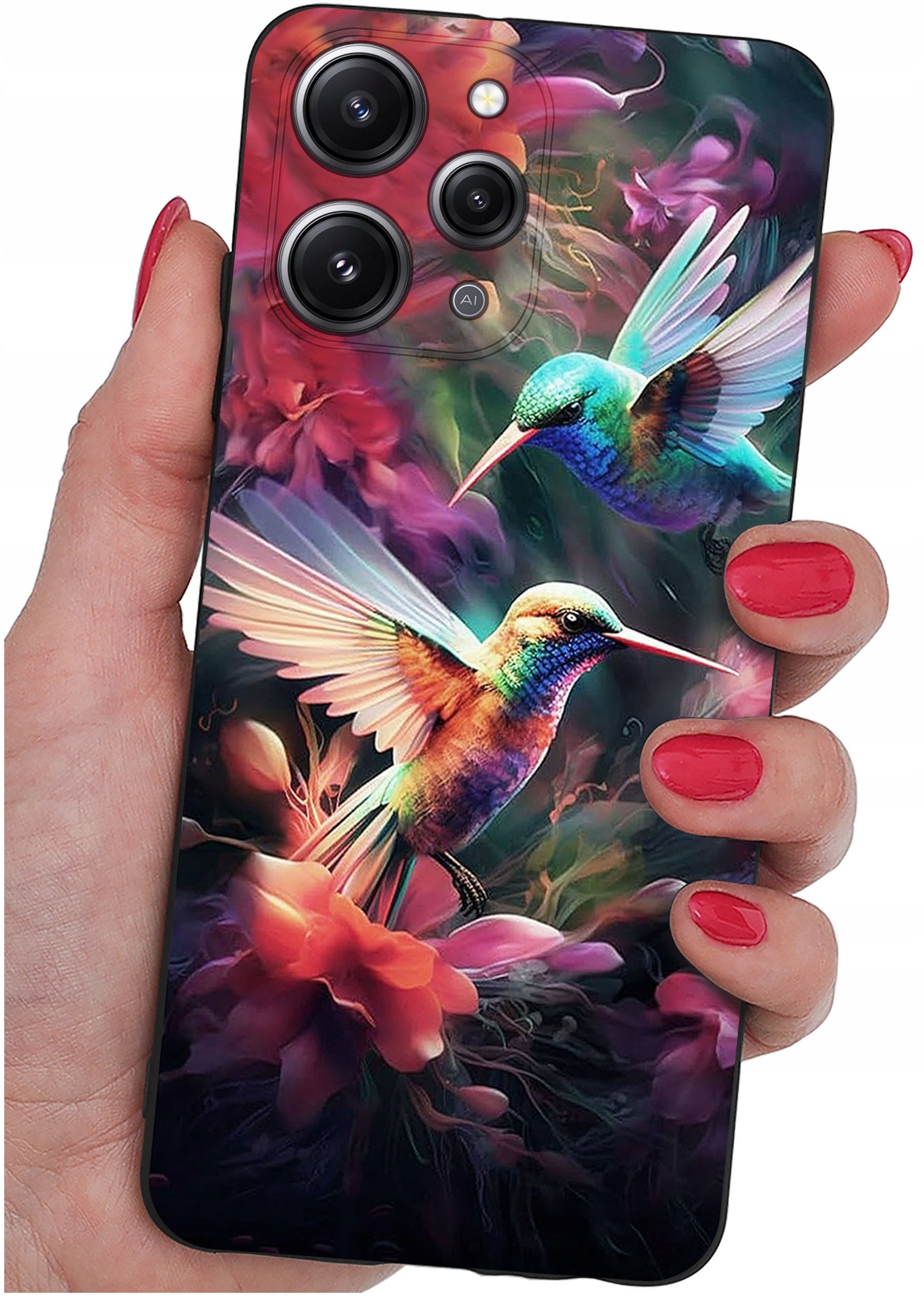 Etui do Xiaomi Redmi 12 4G WZORY |SILIKONOWE MATT CASE + SZKŁO 9H