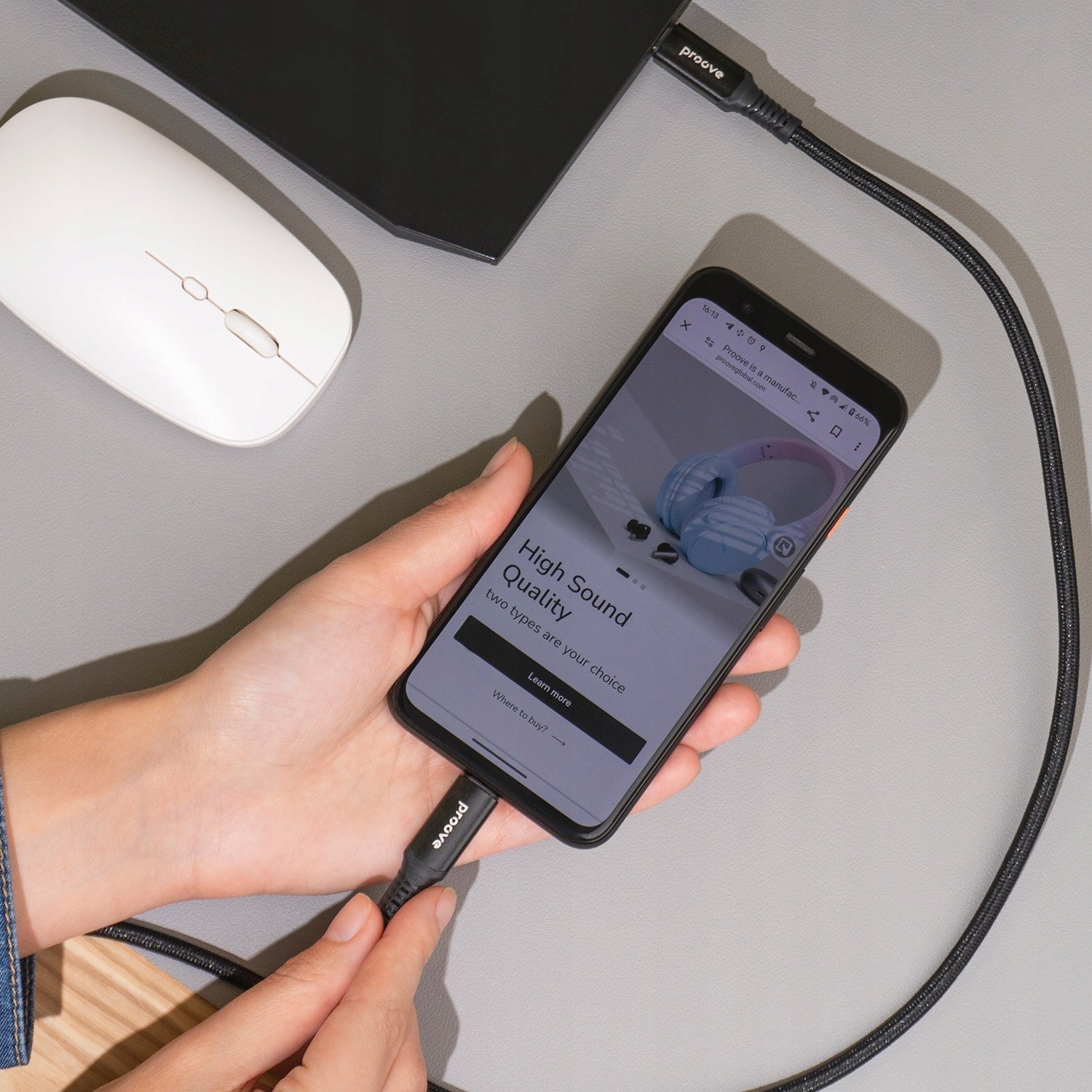 Proove kabel Speed Line USB-C - USB-C 1m 240W czarny