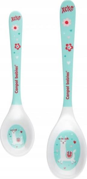Canpol Zestaw łyżek z melaminy 2szt. Exotic Animals Canpol