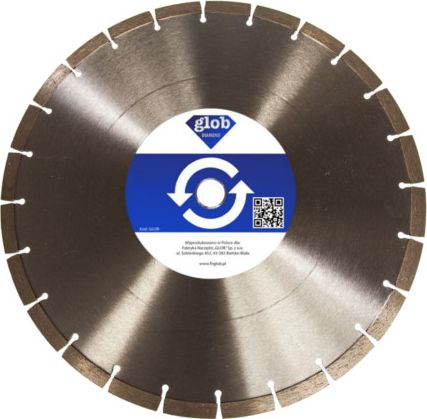 Glob tarcza diamentowa, materiały budowlane 350x25,4 mm (GLOB-DIAM-350-MATBUD)