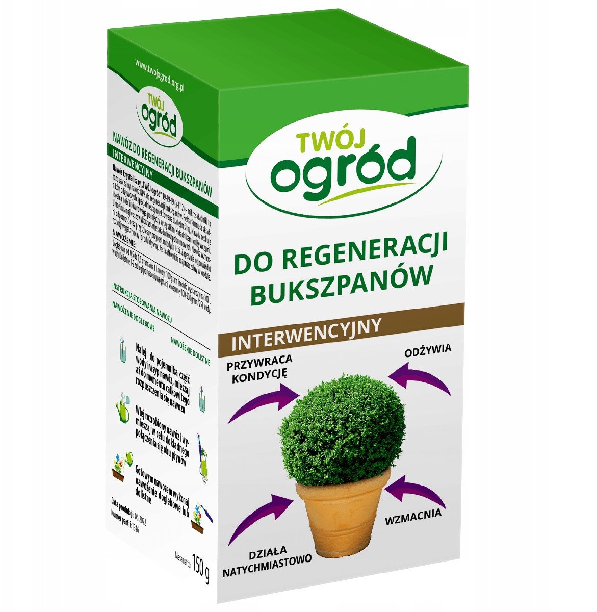 Nawóz do regeneracji bukszpanów Twój Ogród 150 g