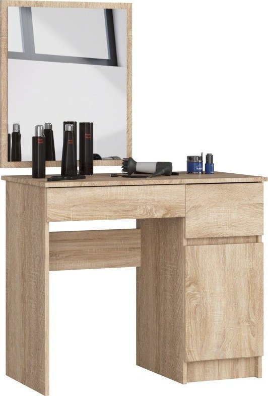 Fabryka Mebli Akord TOALETKA KOSMETYCZNA Z LUSTREM P-2/SL 500x600 PRAWA DĄB SONOMA
