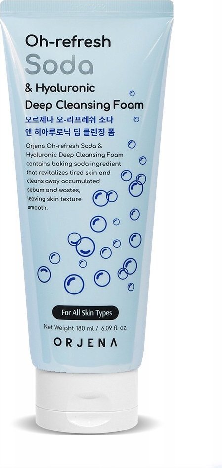 Orjena Oh-refresh pianka do mycia twarzy soda & hyaluronic 180ml