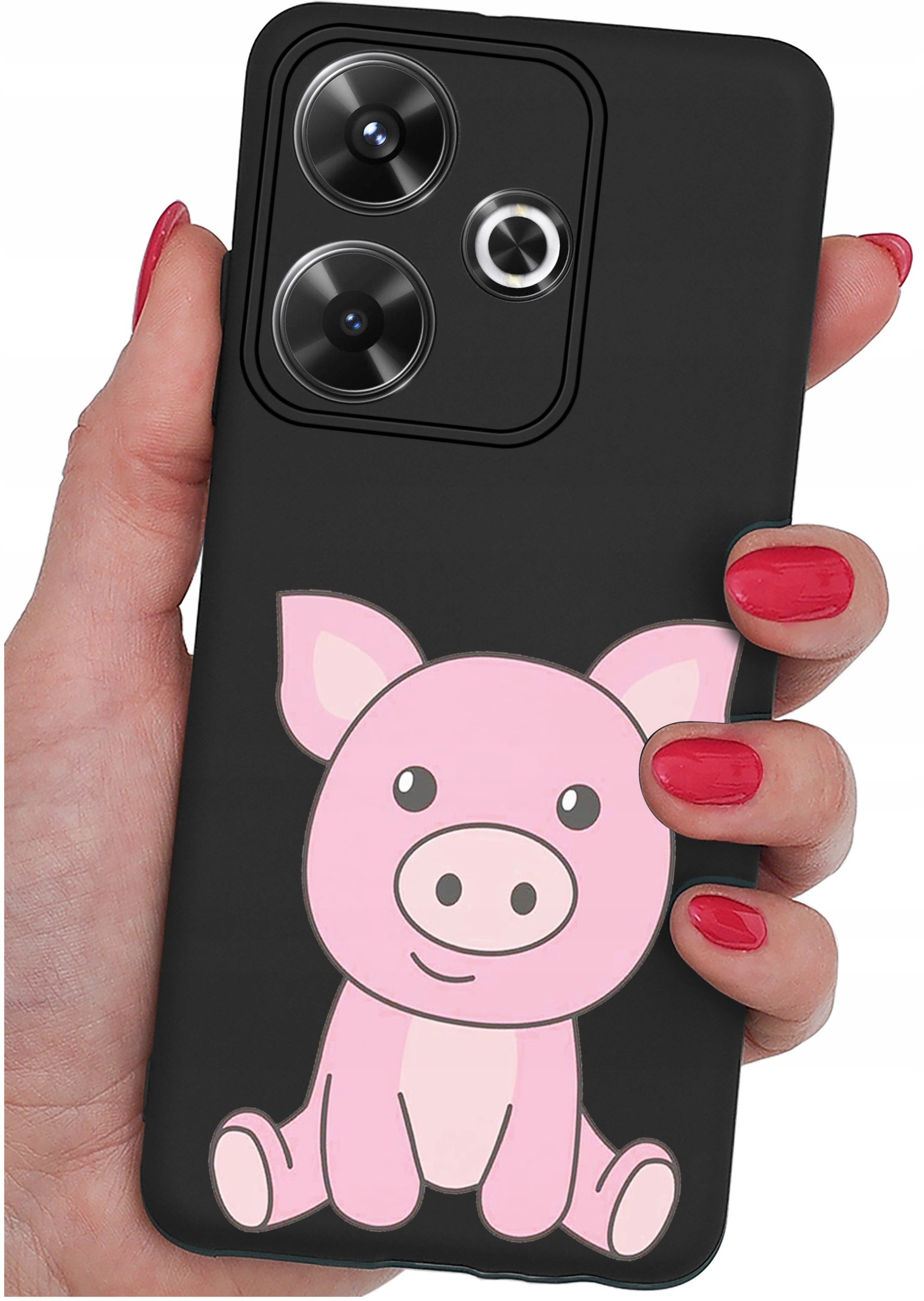 Etui do Xiaomi Redmi 13 4G WZORY |SILIKONOWE MATT CASE + SZKŁO 9H