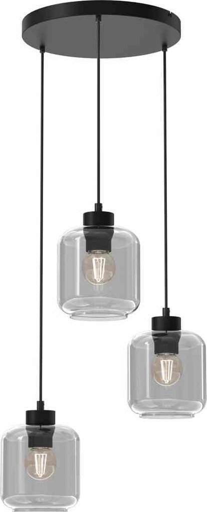 Lampa wisząca Milagro Lampa wisząca SOMBRA SMOKED 3xE27