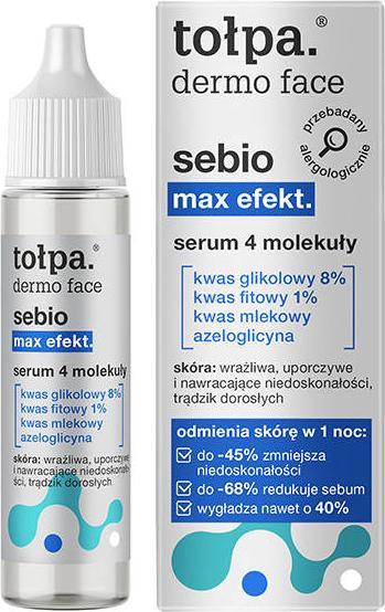 Tołpa Tołpa Dermo Face Sebio max efekt, serum 4 molekuły 20 ml
